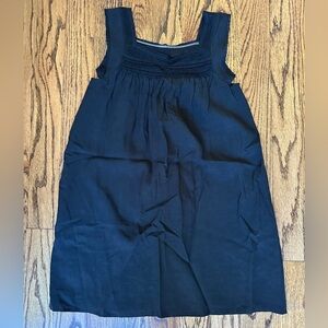 Charles Henry Black Sleeveless Smocked Yoke Tunic Dress